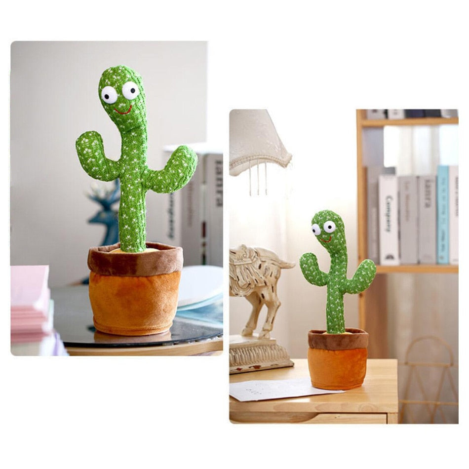 Lovely Talking Toy Dancing Cactus Doll Speak Talk Sound Record Repeat Toy Kawaii Cactus Toys Children Kids Education Toy Gift