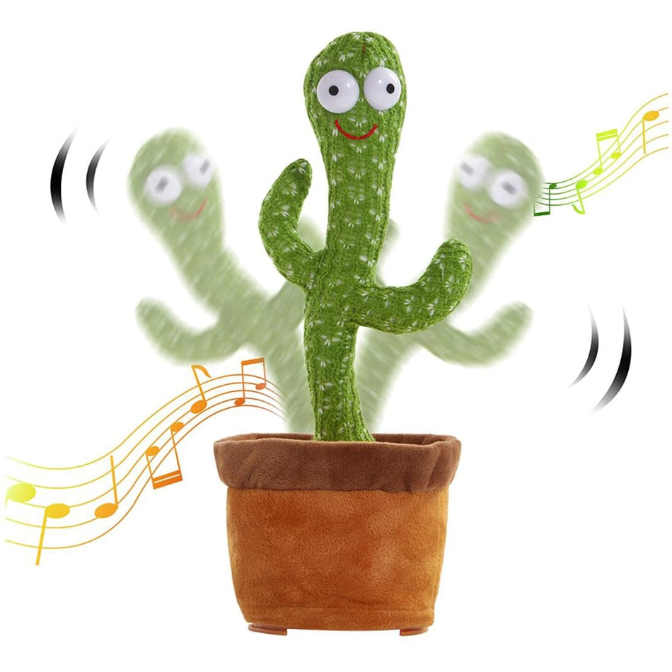 Lovely Talking Toy Dancing Cactus Doll Speak Talk Sound Record Repeat Toy Kawaii Cactus Toys Children Kids Education Toy Gift