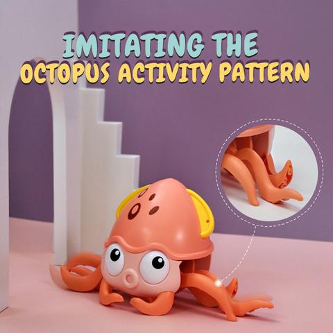 Amphibious Walking Octopus Infant Toy Cute Cartoon Animals Baby Water Toy Wound-up Chain Clockwork Kids Beach Bath Toys