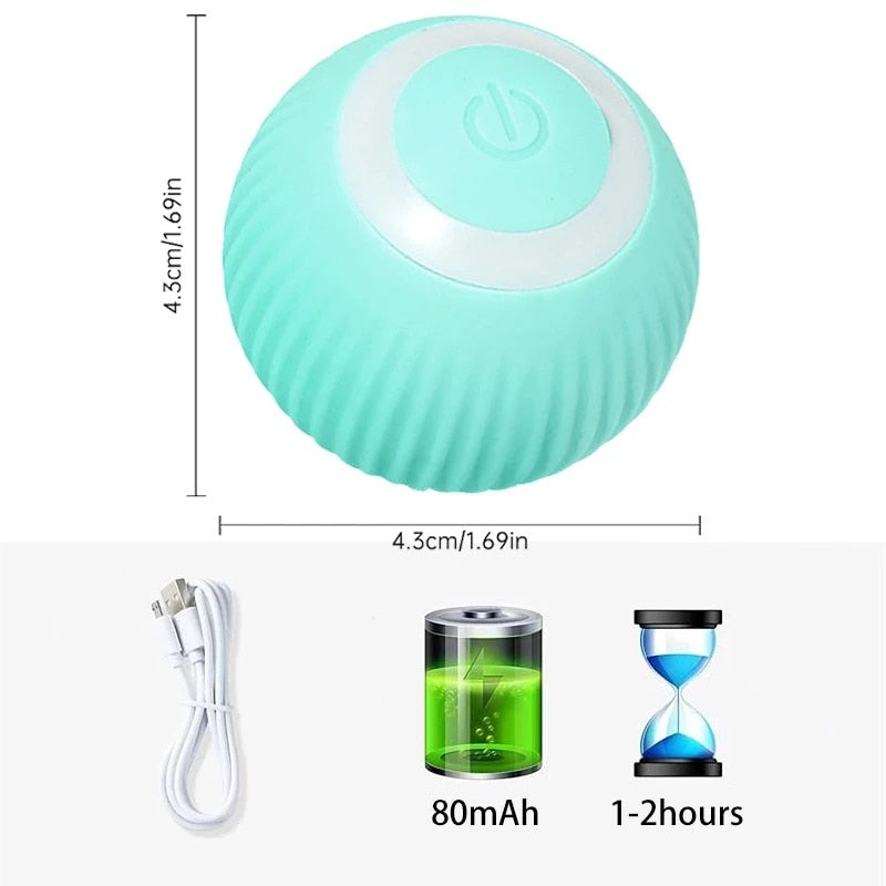Electric Dog Ball Toys Auto Rolling Smart Dog Toys for Dogs Training Self-moving Pet Puppy Toys Indoor Interactive PlayI Supply
