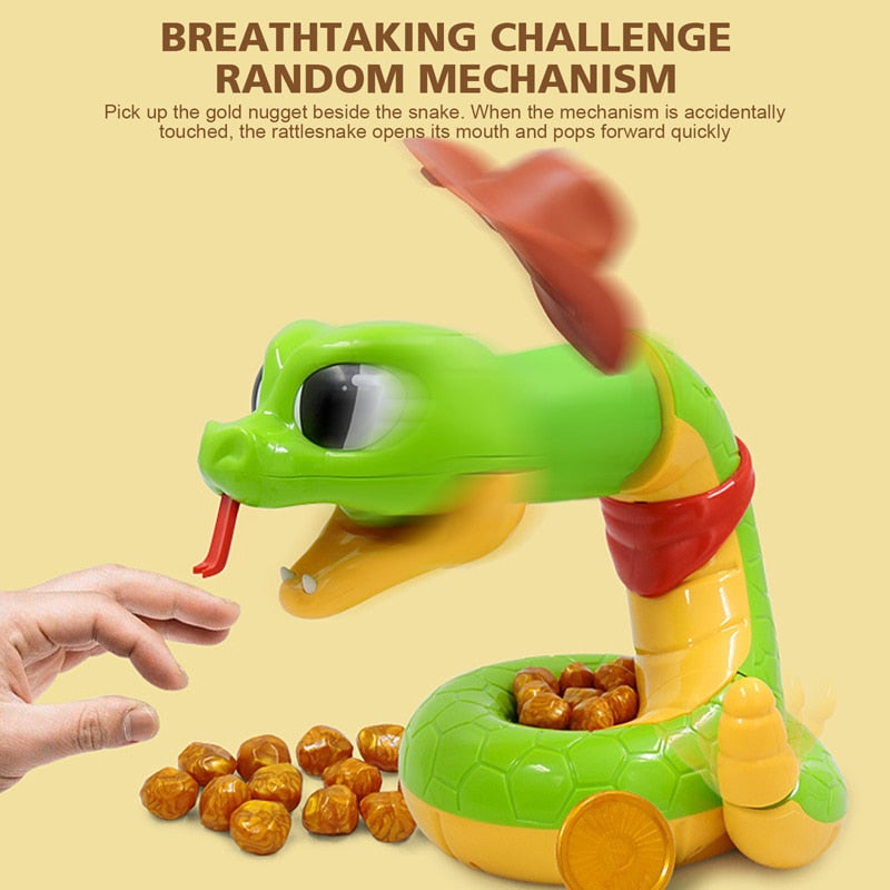 Electric Scary Snake Toy Tricky Animals Kids Fun Multiplayer Party Games Biting Rattlesnake Family Interactive Toy Funny Gift