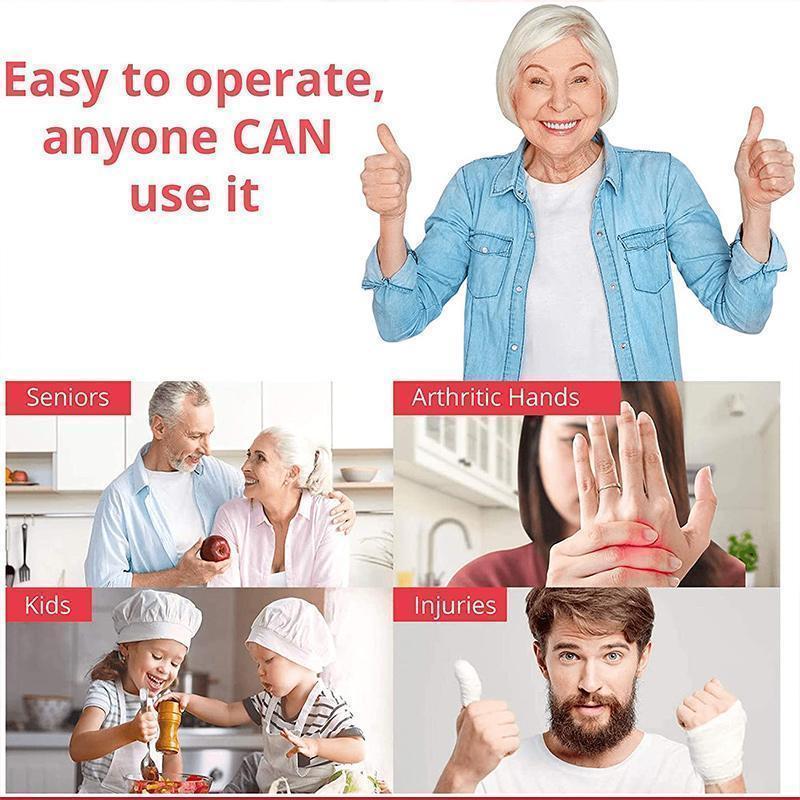 Novelty Can Opener Jar Opener Lid Remover Aid Arthritis Weak Hands and Seniors Accessories Dropshipping Bottle Opener Bar tools