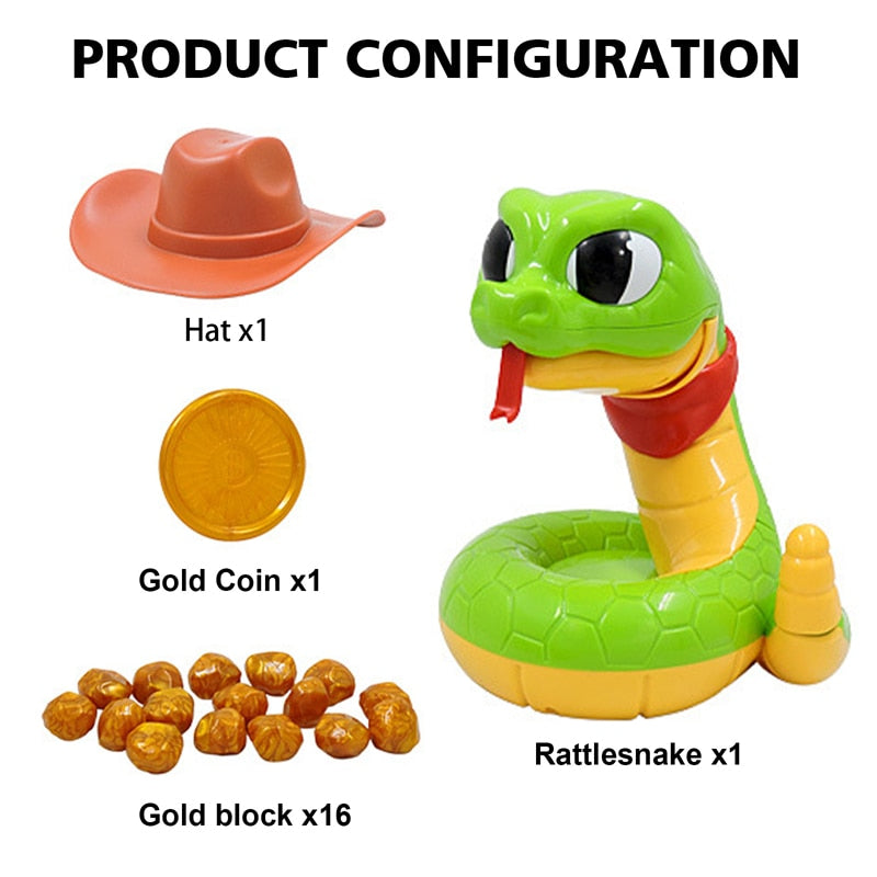 Electric Scary Snake Toy Tricky Animals Kids Fun Multiplayer Party Games Biting Rattlesnake Family Interactive Toy Funny Gift