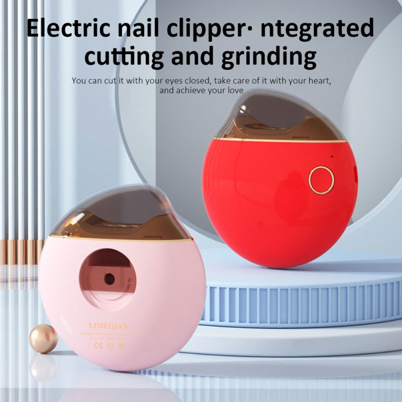 Baby Electric Nail Clipper Polisher Professional Smart Nail Trimmer Manicure Machine Mini Portable Nail Care Tool For Adult Kids