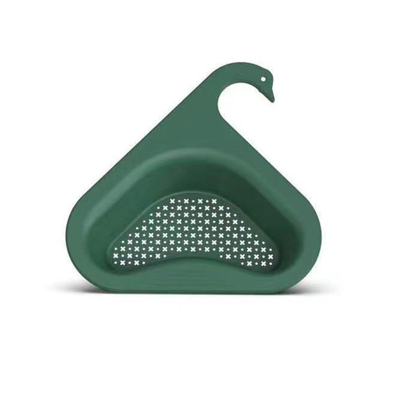 Swan Drain Basket General Fruit and Vegetable Basket Shelf Strainer Sink Kitchen Leftover Sink Multifunctional Drain Basket