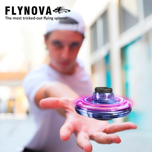 ORIGINAL Flynova Fidget Spinner Mini UFO Drone Boomerang Flying Spinner Toys Christmas Xmas Gift for Kids Children Child