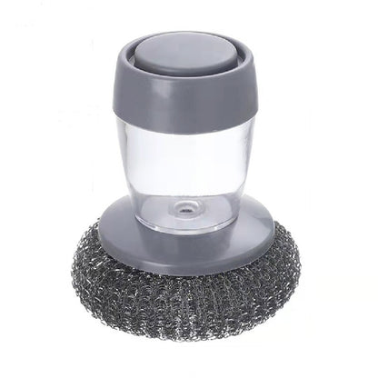 Kitchen Dish Cleaning Brushes Automatic Soap Liquid Adding Pot Brush Strong Decontamination Brushes for Kitchen Accessories